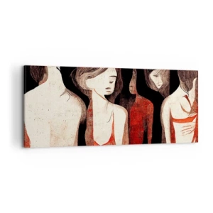 Cuadro sobre lienzo - Impresión de Imagen - Madonnas de la oscuridad - 100x40 cm