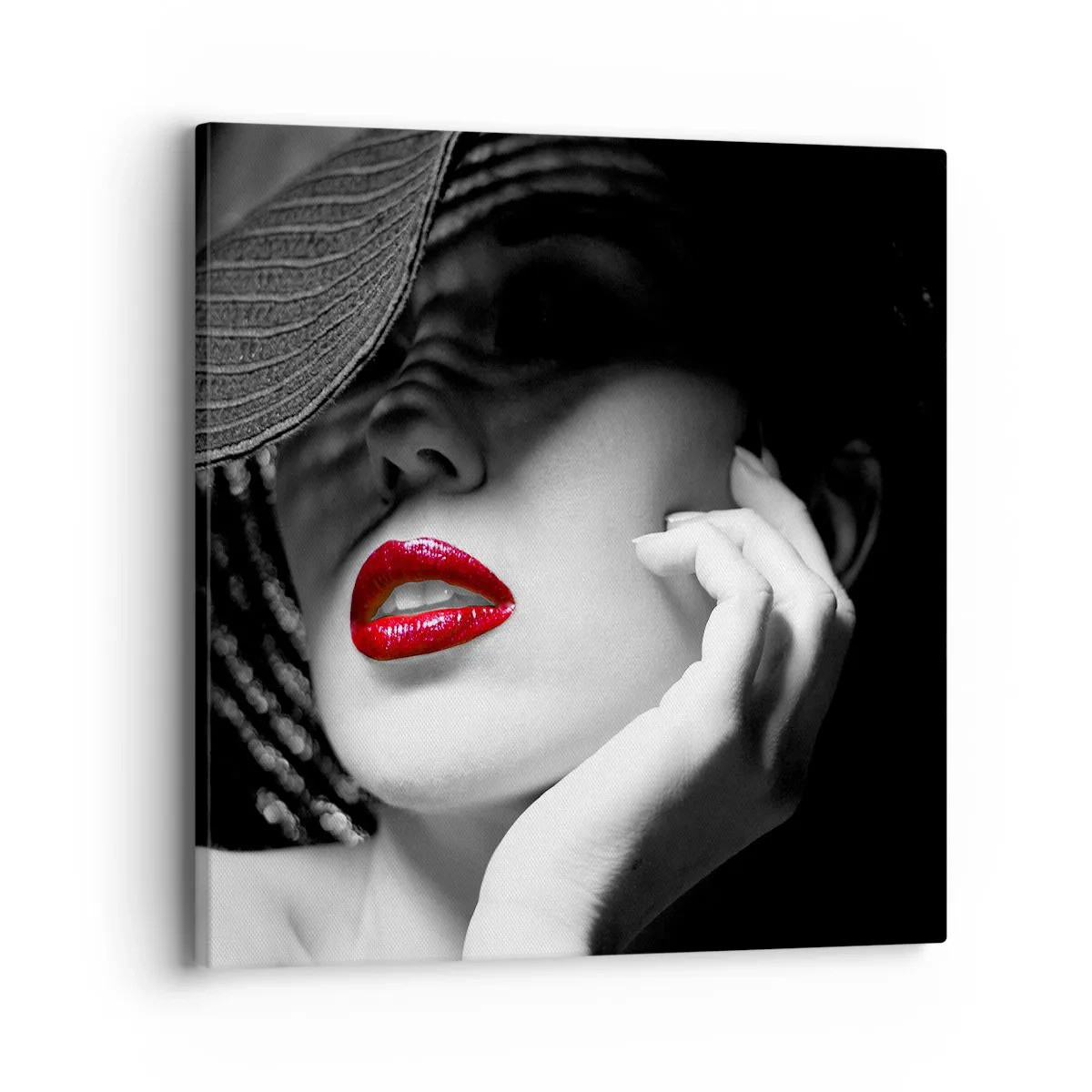 Cuadro sobre lienzo - Impresión de Imagen - Estudio en escarlata - 40x40 cm