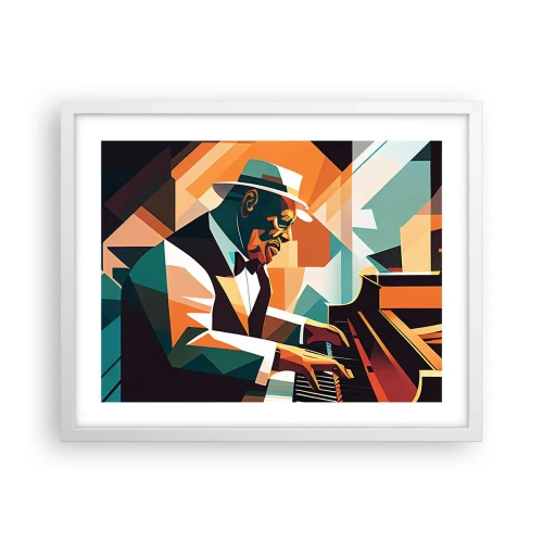 Póster en marco blanco - Todo ese jazz que llevas dentro - 50x40 cm