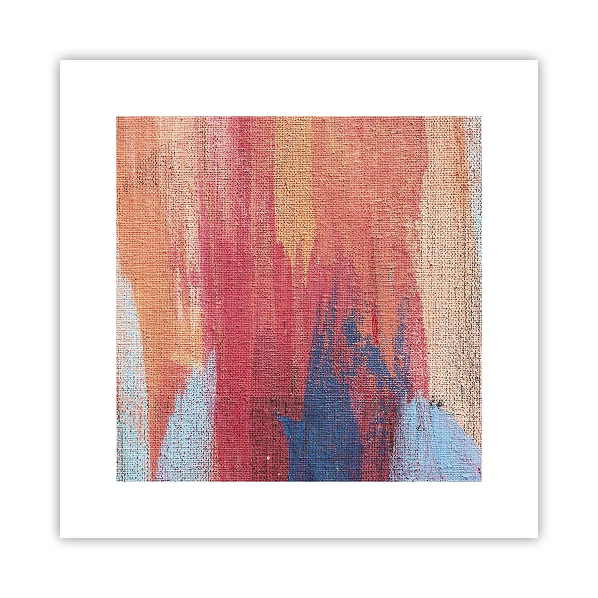Póster - Trazos de arco iris - 30x30 cm