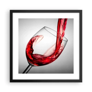 Póster en marco negro - Color - Movimiento - Sonido - 40x40 cm