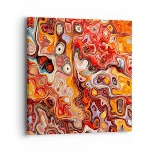 Cuadro sobre lienzo - Impresión de Imagen - Si las nueces se derritieran en la miel - 40x40 cm
