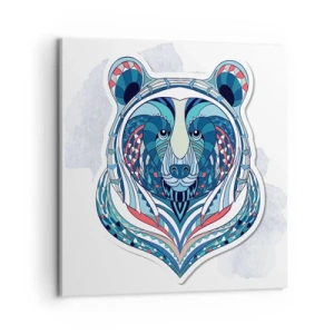 Cuadro sobre lienzo - Impresión de Imagen - ¡Viva Groenlandia! - 60x60 cm