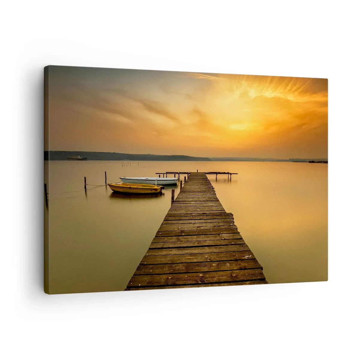 Cuadro sobre lienzo - Impresión de Imagen - Abriré el cielo dorado para ti - 70x50 cm