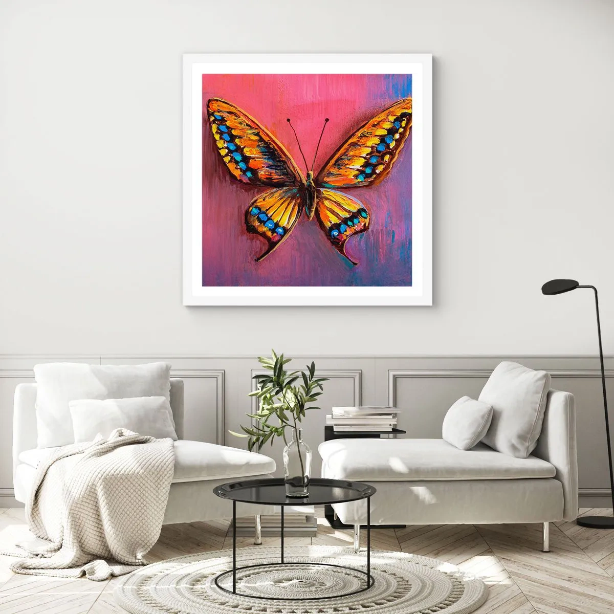 Póster en marco blanco - Una joya de la naturaleza - 60x60 cm