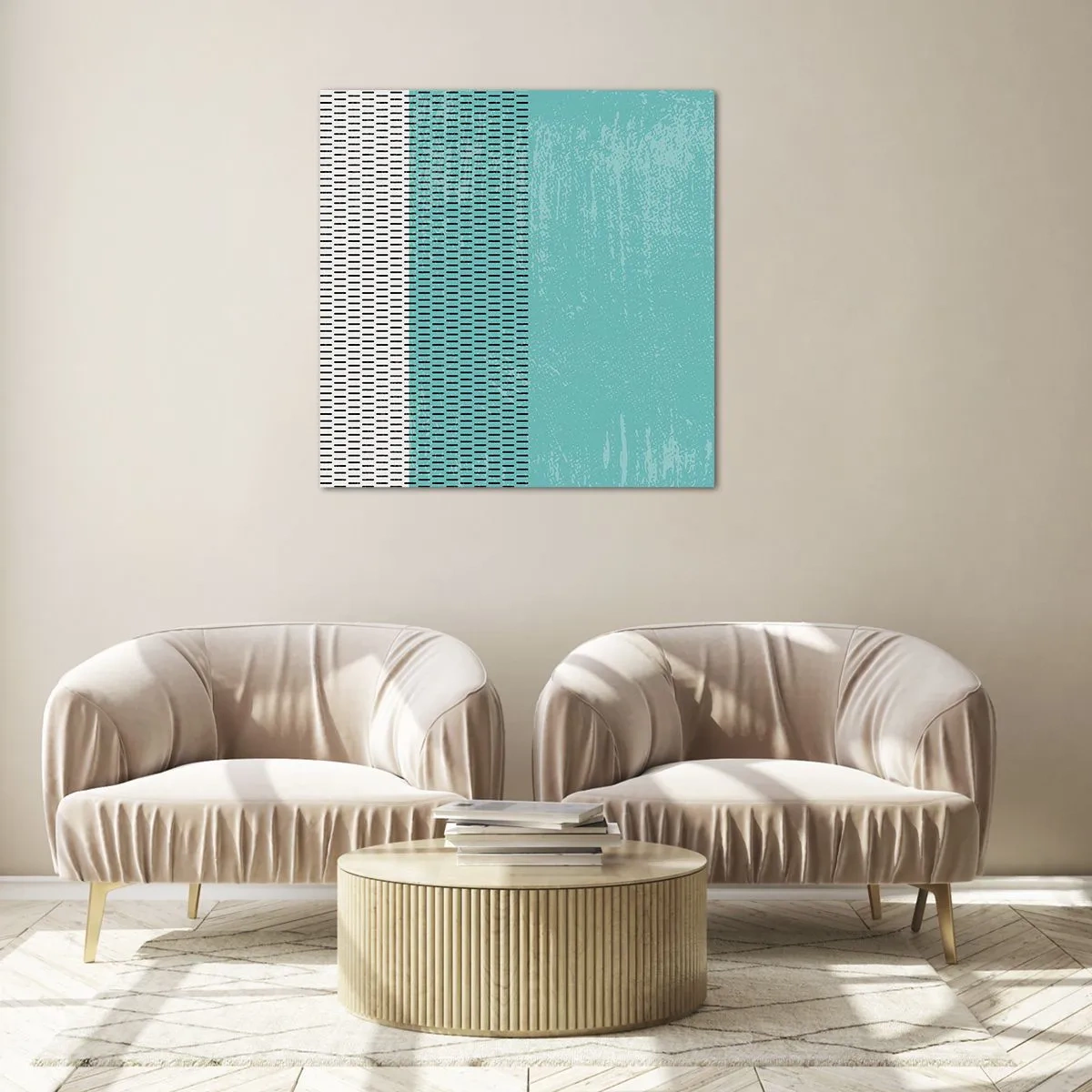 Cuadro sobre vidrio - Impresiones sobre Vidrio - Composición equilibrada - 40x40 cm