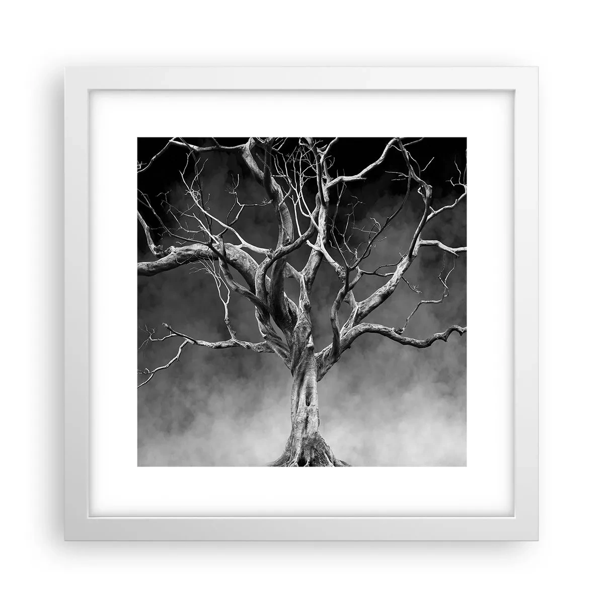 Póster en marco blanco - Primordial y sagrado - 30x30 cm