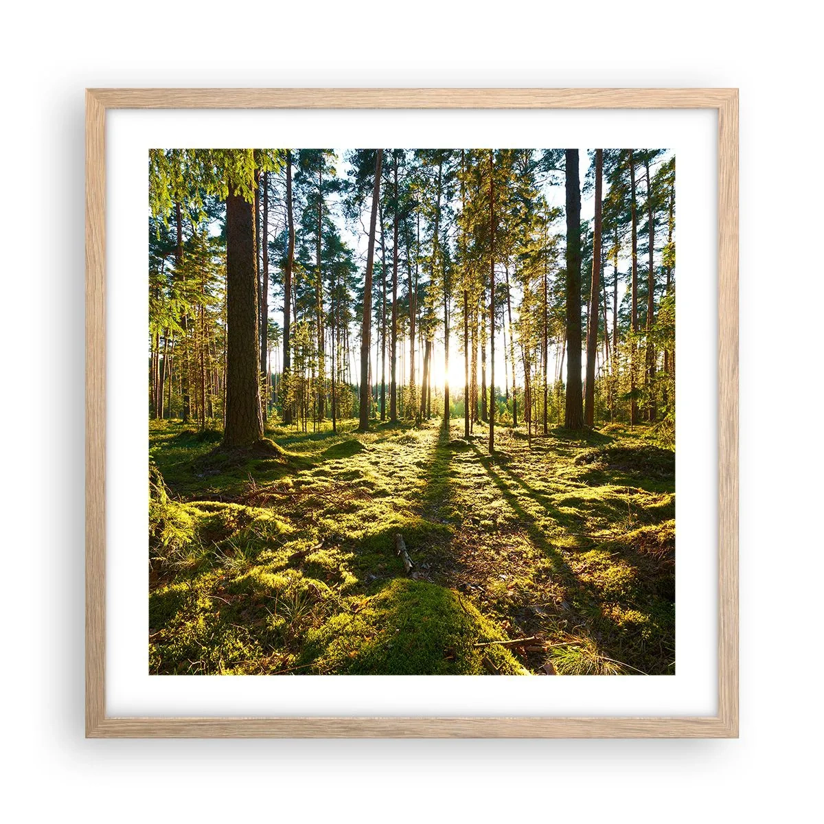 Póster en marco roble claro - ...Más allá de los siete bosques - 50x50 cm