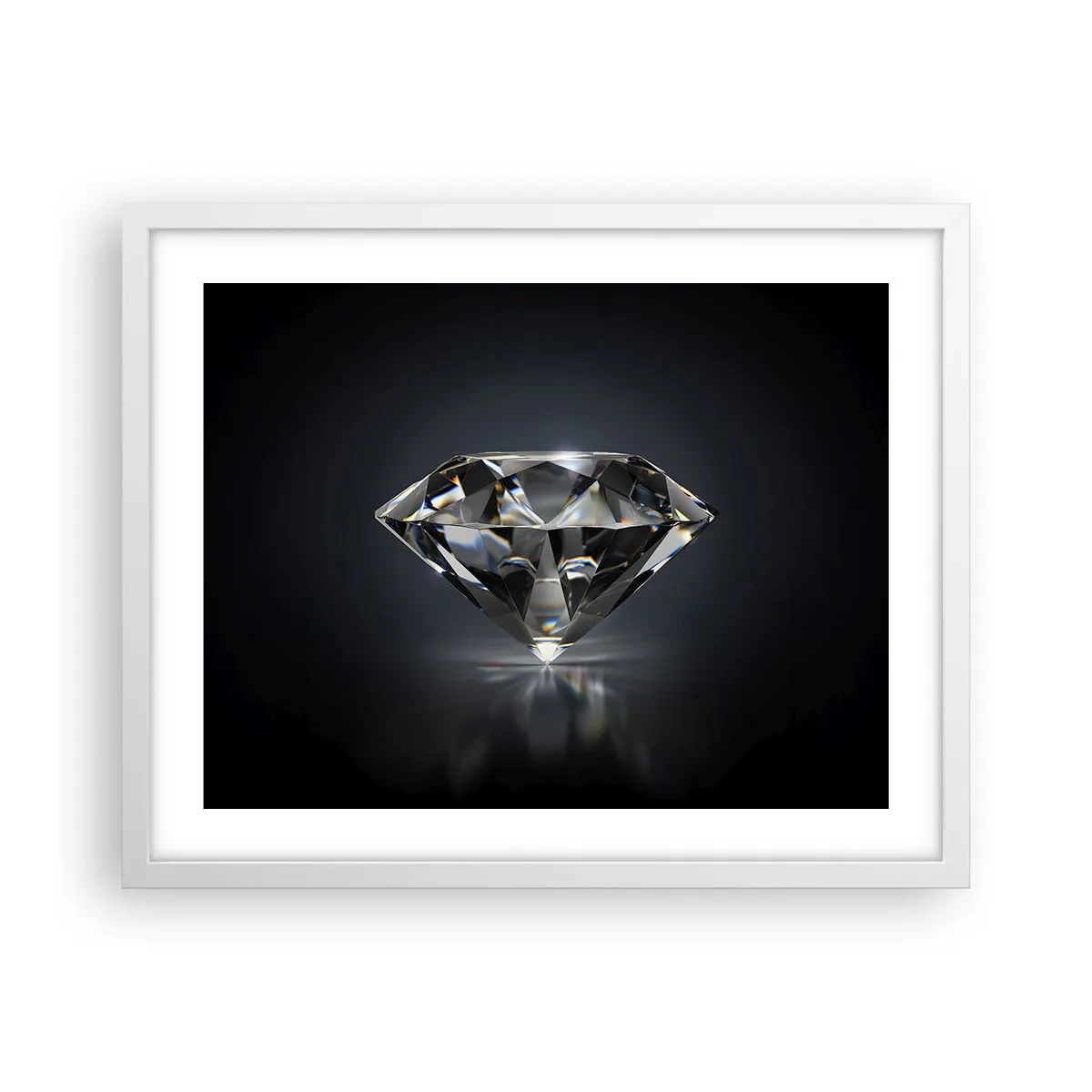 Póster en marco blanco - Riqueza y belleza - 50x40 cm