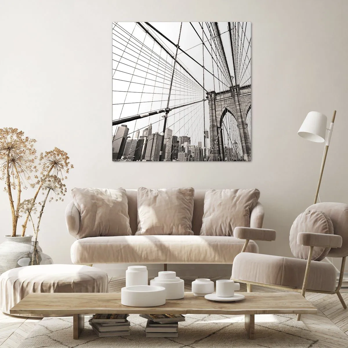 Cuadro sobre lienzo - Impresión de Imagen - Catedral de Nueva York - 30x30 cm