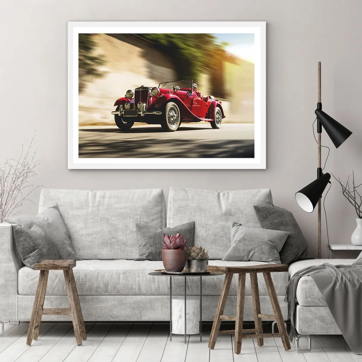 Póster en marco blanco - Hermosa pieza de museo - 40x30 cm