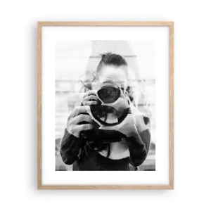 Póster en marco roble claro - Creador y creación - 40x50 cm