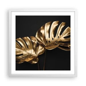 Póster en marco blanco - Tesoros de la naturaleza - 50x50 cm