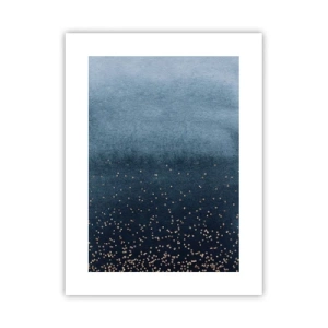 Póster - Composición - fases azules - 30x40 cm