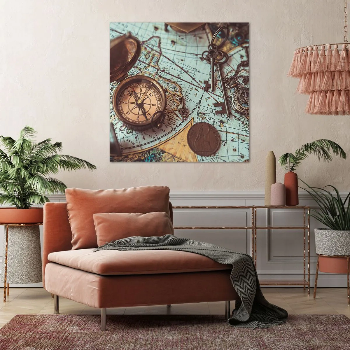 Cuadro sobre lienzo - Impresión de Imagen - Para el aventurero - 70x70 cm