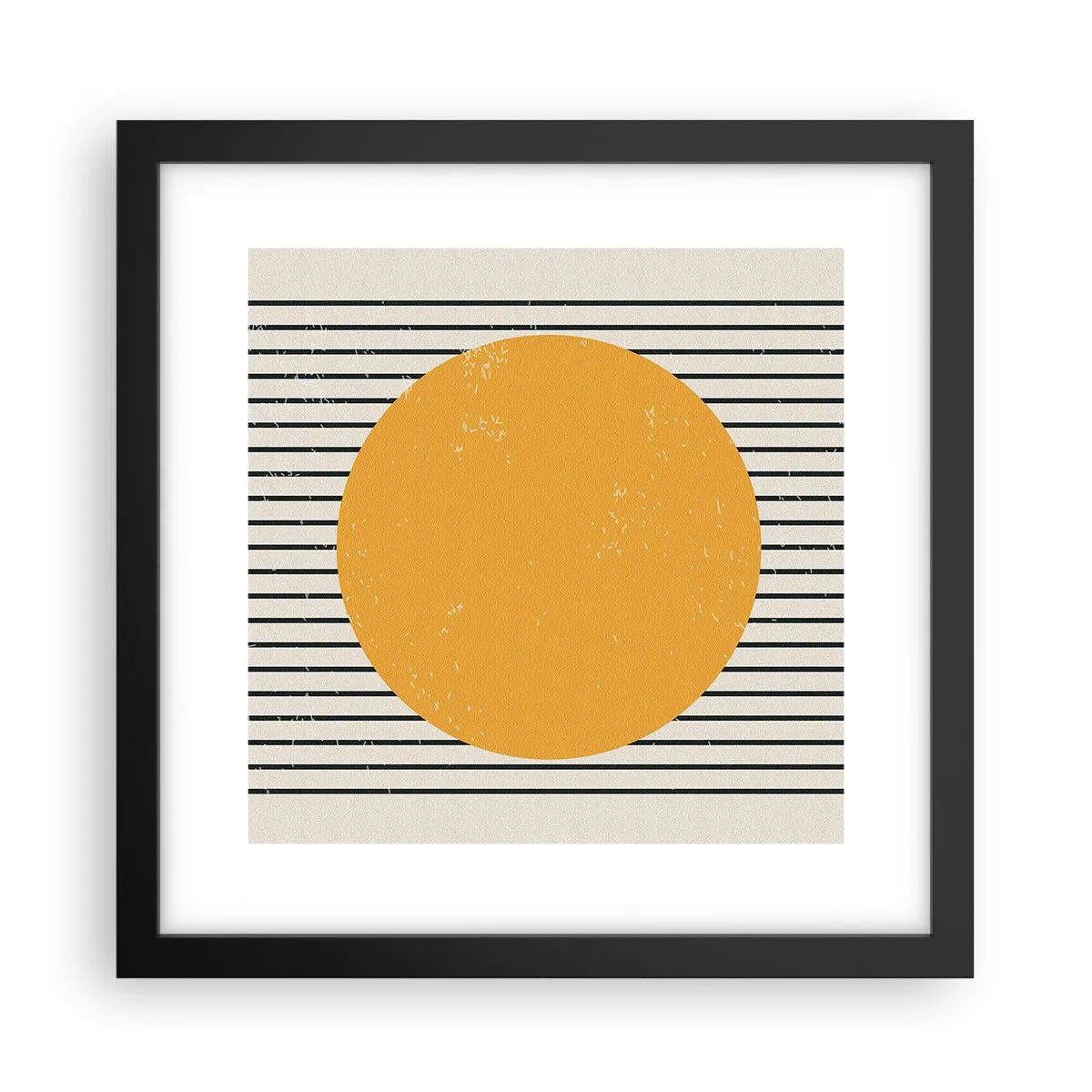Póster en marco negro - El poder de la sencillez - 30x30 cm