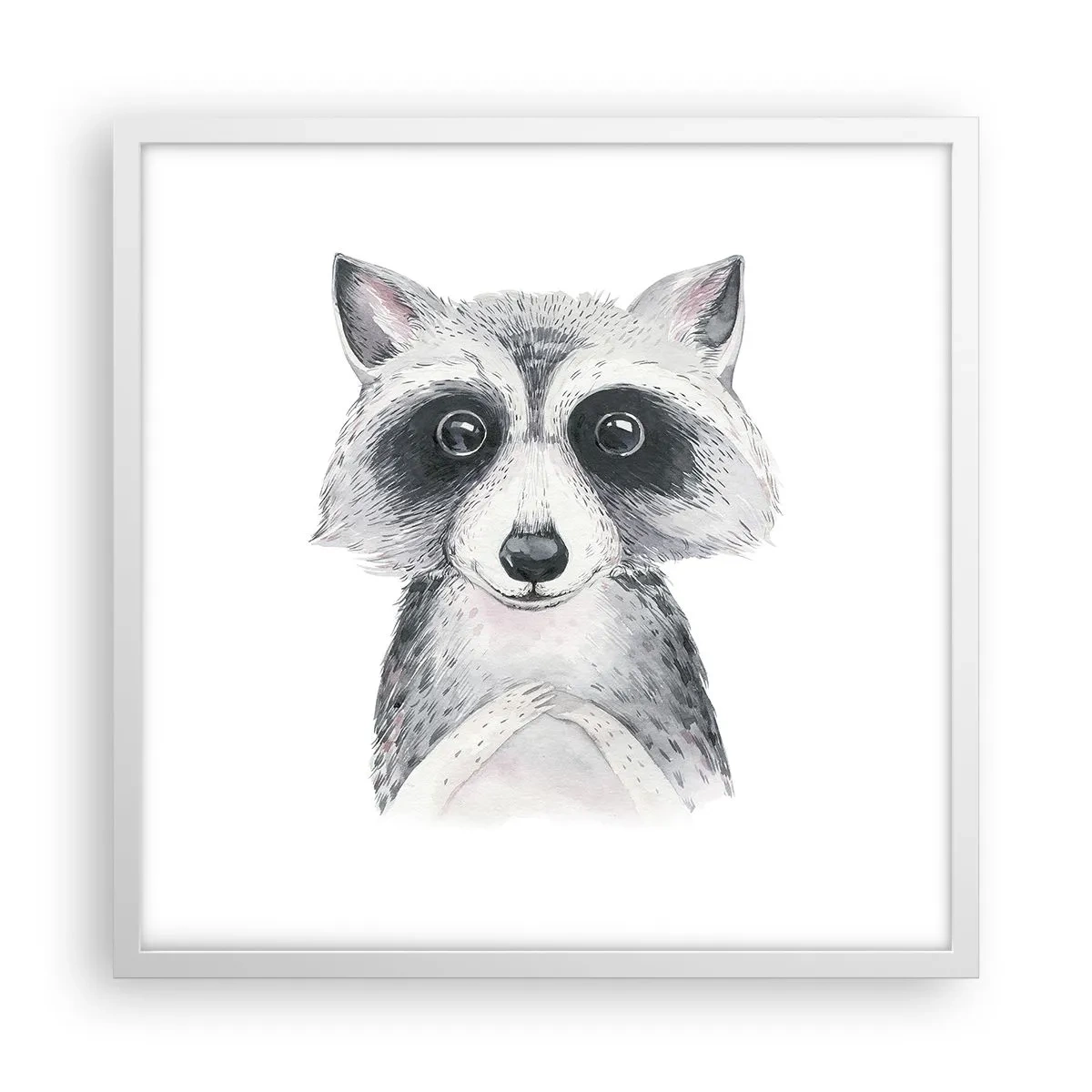 Póster en marco blanco - Un momento para la emoción - 50x50 cm