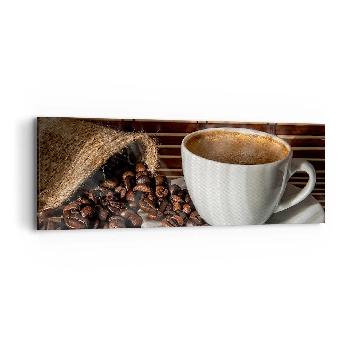 Cuadro sobre lienzo - Impresión de Imagen - La negrura del carbón, la transparencia del ámbar - 90x30 cm