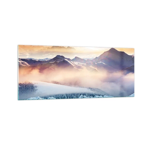 Cuadro sobre vidrio - Impresiones sobre Vidrio - La fuerza y la pureza de la naturaleza - 100x40 cm