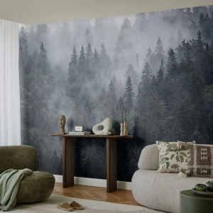 Fotomural Autadhesivo Deluxe Sticker - Amanecer en el bosque - Paisaje, Bosque, Naturaleza - 100x70 cm