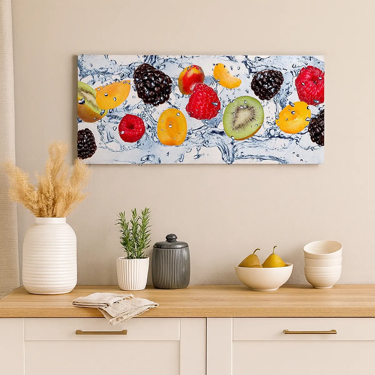 Cuadro sobre lienzo - Impresión de Imagen - Juega con nosotros - 30x30 cm