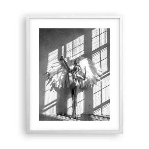 Póster en marco blanco - Directamente desde el cielo - 40x50 cm