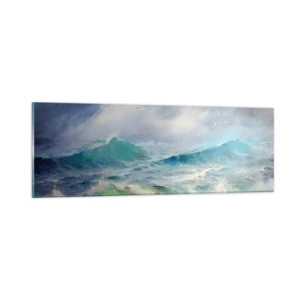 Cuadro sobre vidrio - Impresiones sobre Vidrio - La fuerza del viento - 90x30 cm
