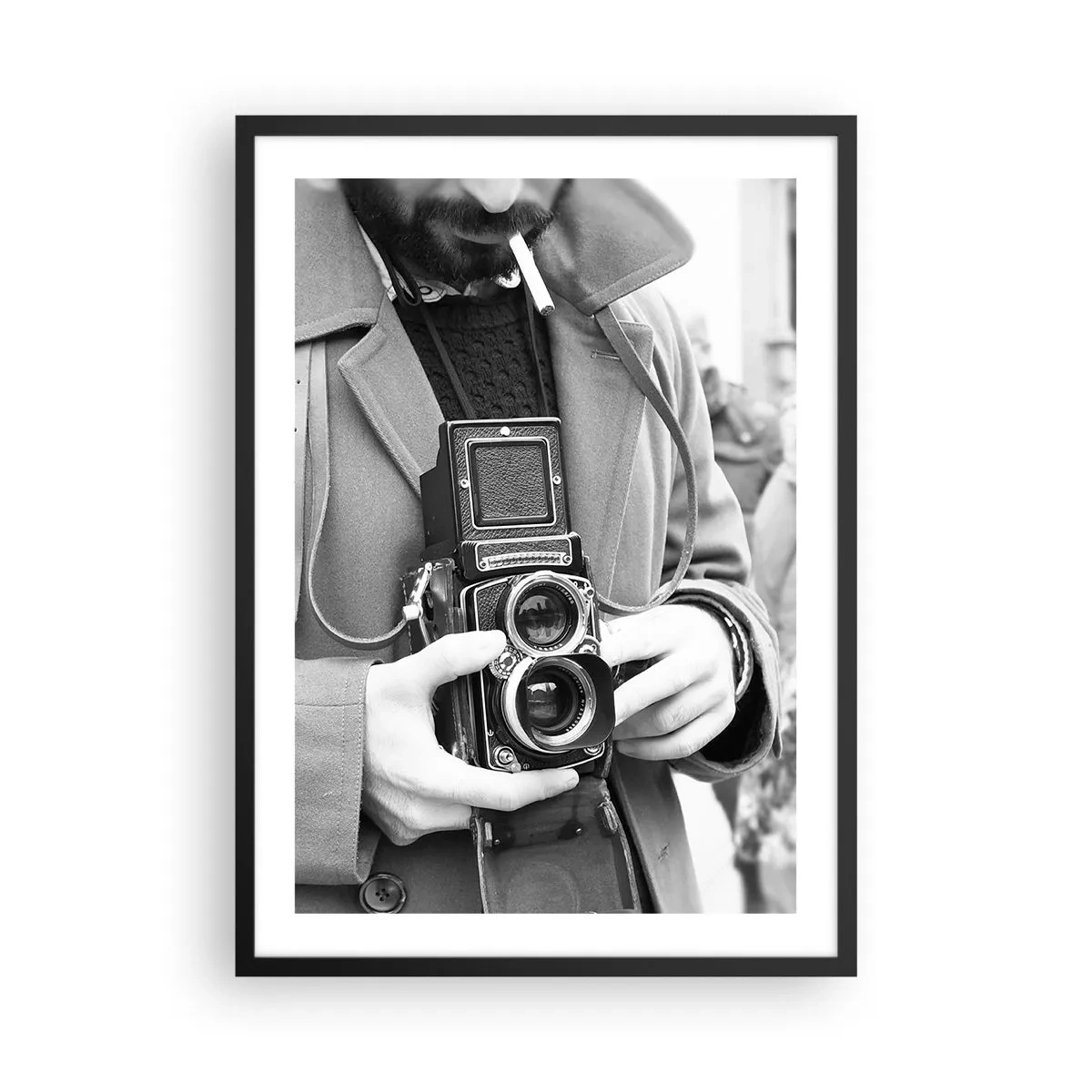 Póster en marco negro - En estilo retro - 50x70 cm
