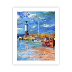 Póster - Tarde en la bahía del arco iris - 40x50 cm