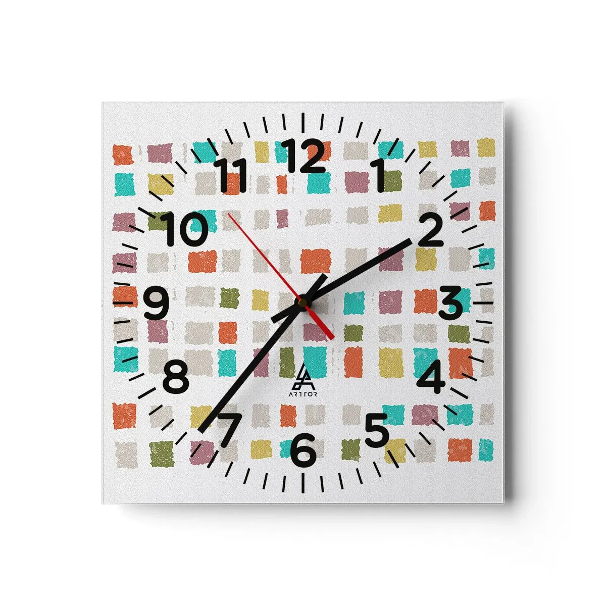 Reloj de pared - Reloj de vidrio - Juego desconocido - 30x30 cm