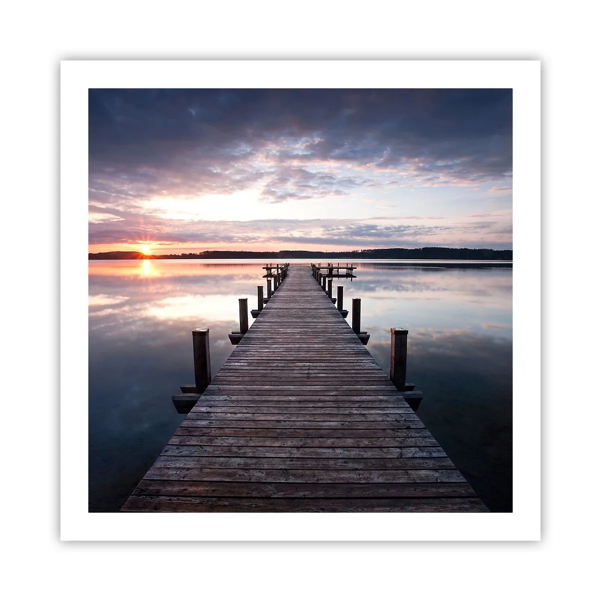 Póster - Frontera silenciosa del día y la noche - 60x60 cm