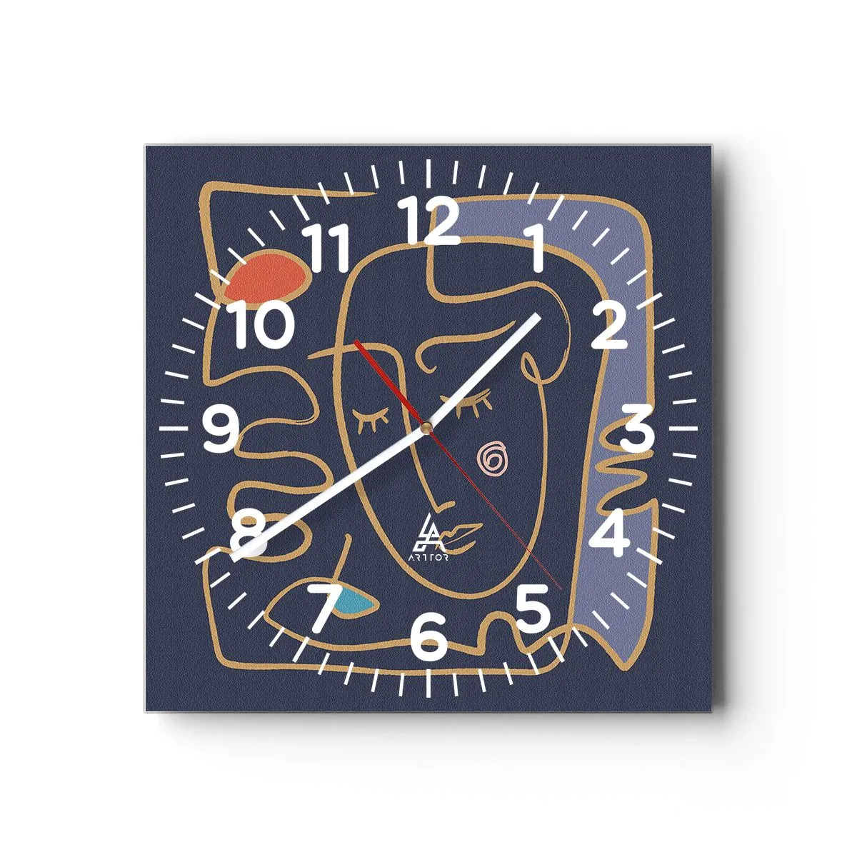 Reloj de pared - Reloj de vidrio - En un maravilloso sueño - 40x40 cm