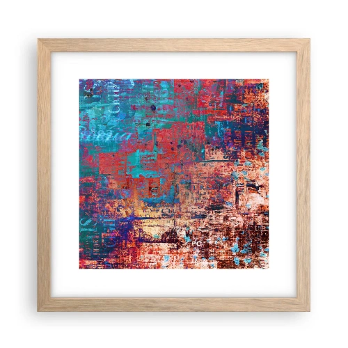 Póster en marco roble claro - Memoria y olvido - 30x30 cm