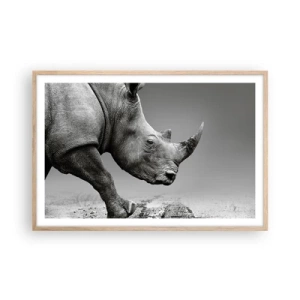 Póster en marco roble claro - Fuerza imparable - 91x61 cm