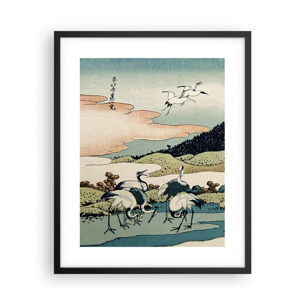 Póster en marco negro - Alma japonesa - 40x50 cm