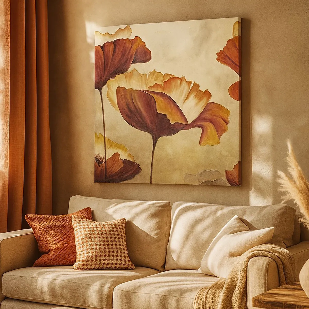 Cuadro sobre lienzo - Impresión de Imagen - Prado de prados - 30x30 cm