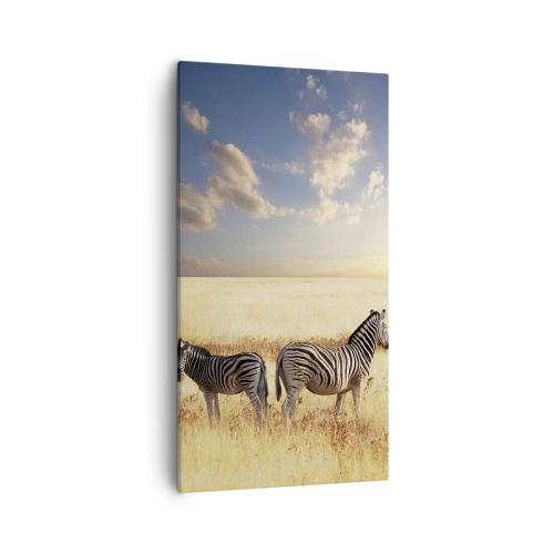 Cuadro sobre lienzo - Impresión de Imagen - Vete, no perturbes la paz - 55x100 cm