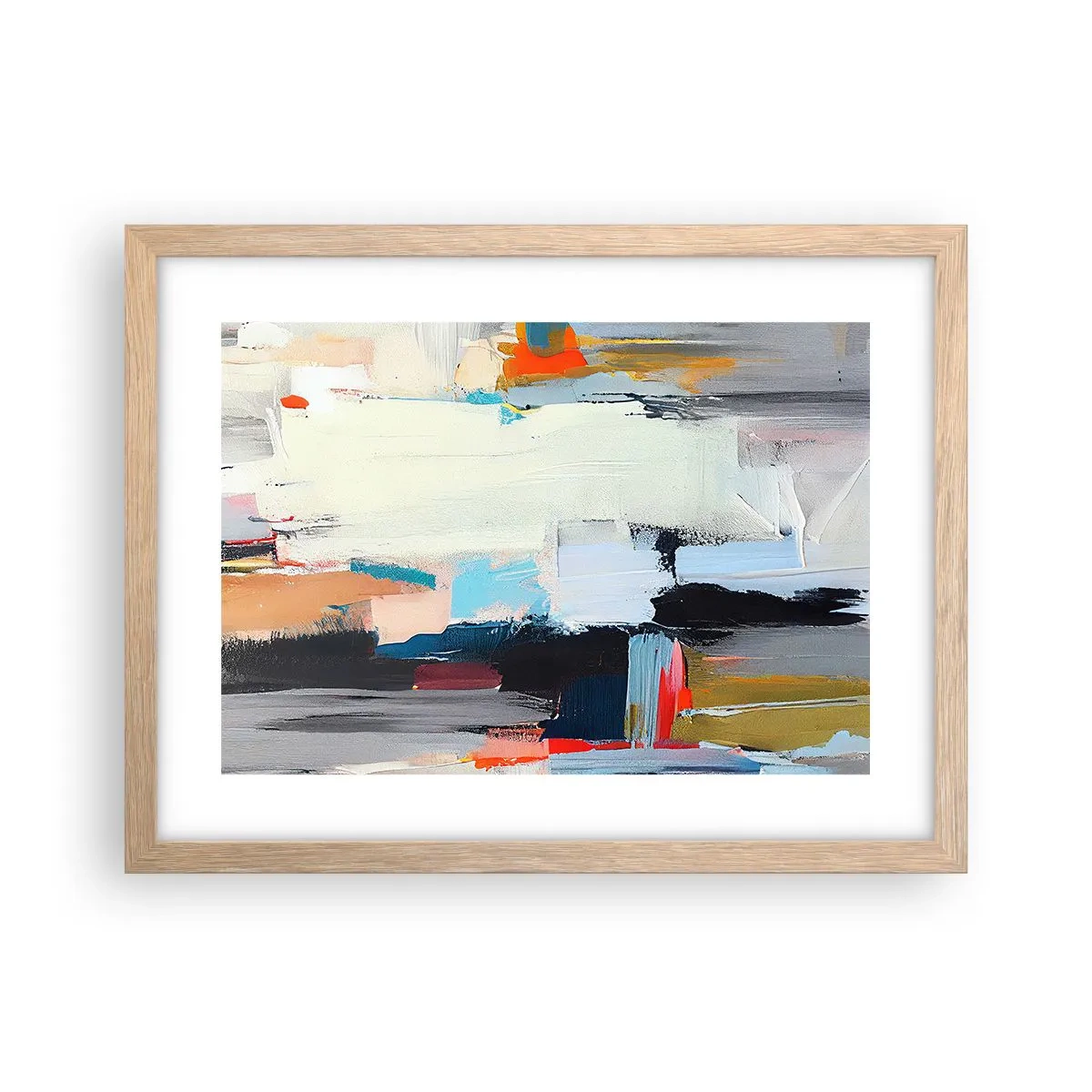 Póster en marco roble claro - ¿Existe un método único? - 40x30 cm