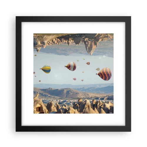 Póster en marco negro - Aquí todo es posible - 30x30 cm