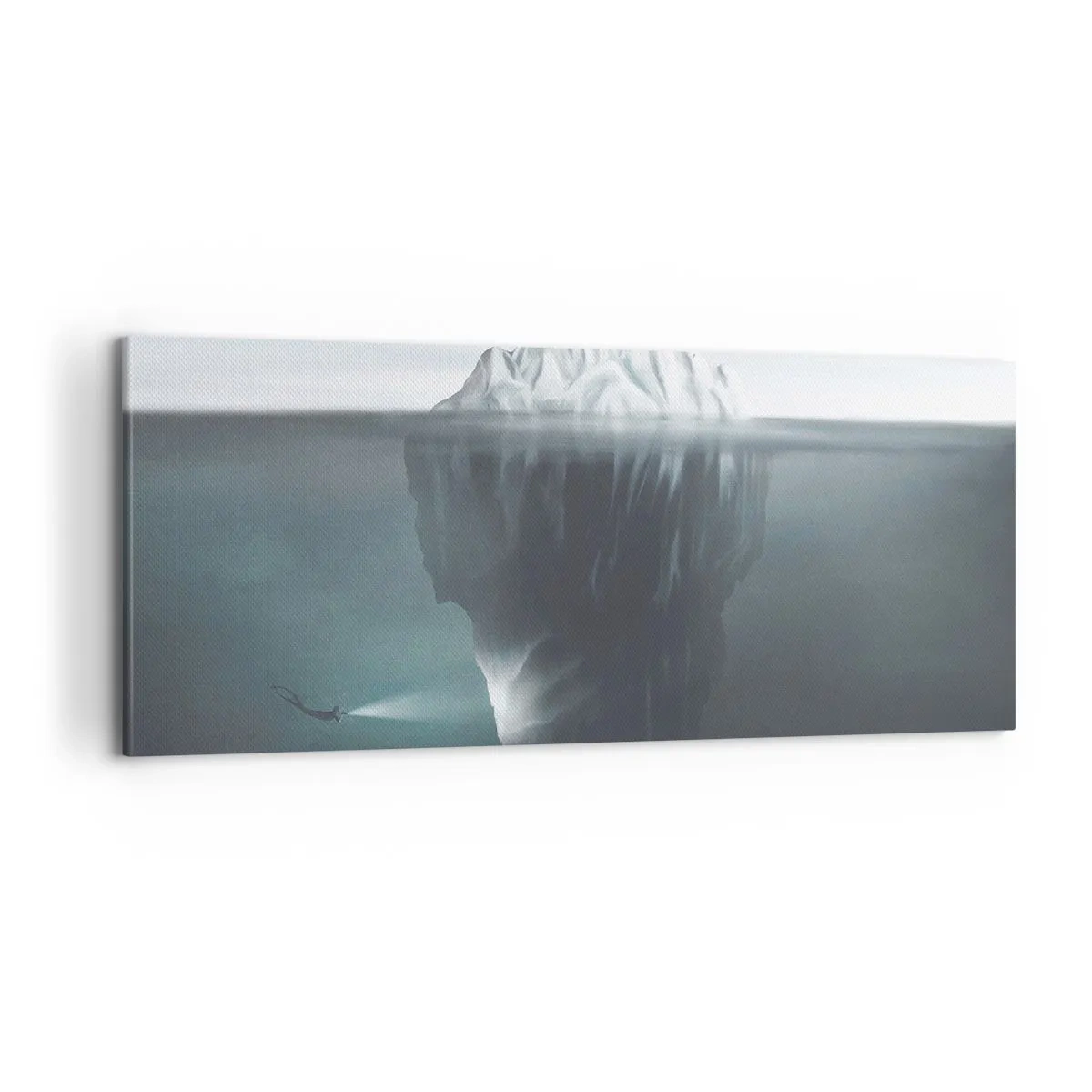 Cuadro sobre lienzo - Impresión de Imagen - Misterio submarino - 100x40 cm