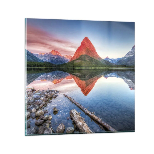 Cuadro sobre vidrio - Impresiones sobre Vidrio - Cálido y frío - 50x50 cm