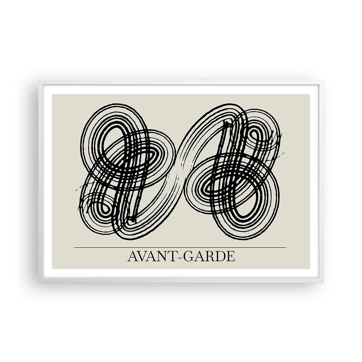 Póster en marco blanco - Salió espontáneamente - 100x70 cm