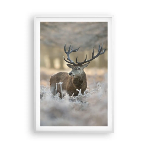 Póster en marco blanco - Una mañana fresca - 61x91 cm