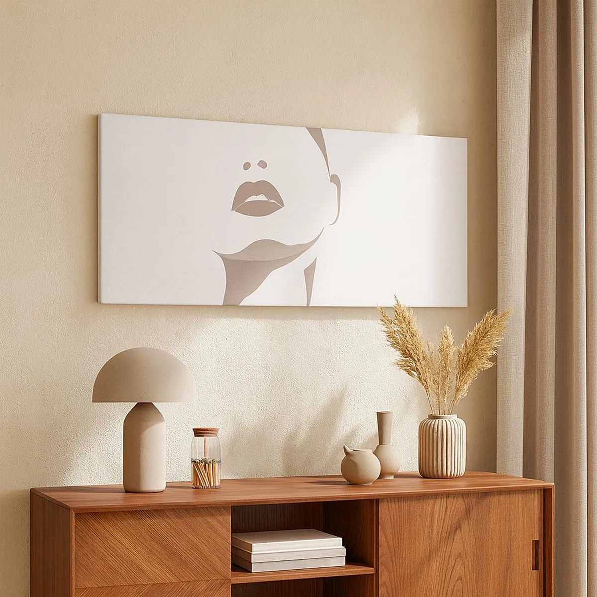 Cuadro sobre lienzo - Impresión de Imagen - Creación a partir de la luz y la sombra - 100x40 cm