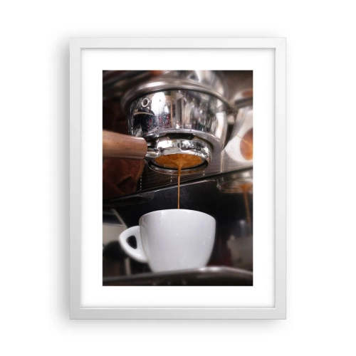 Póster en marco blanco - El mejor momento del día - 30x40 cm