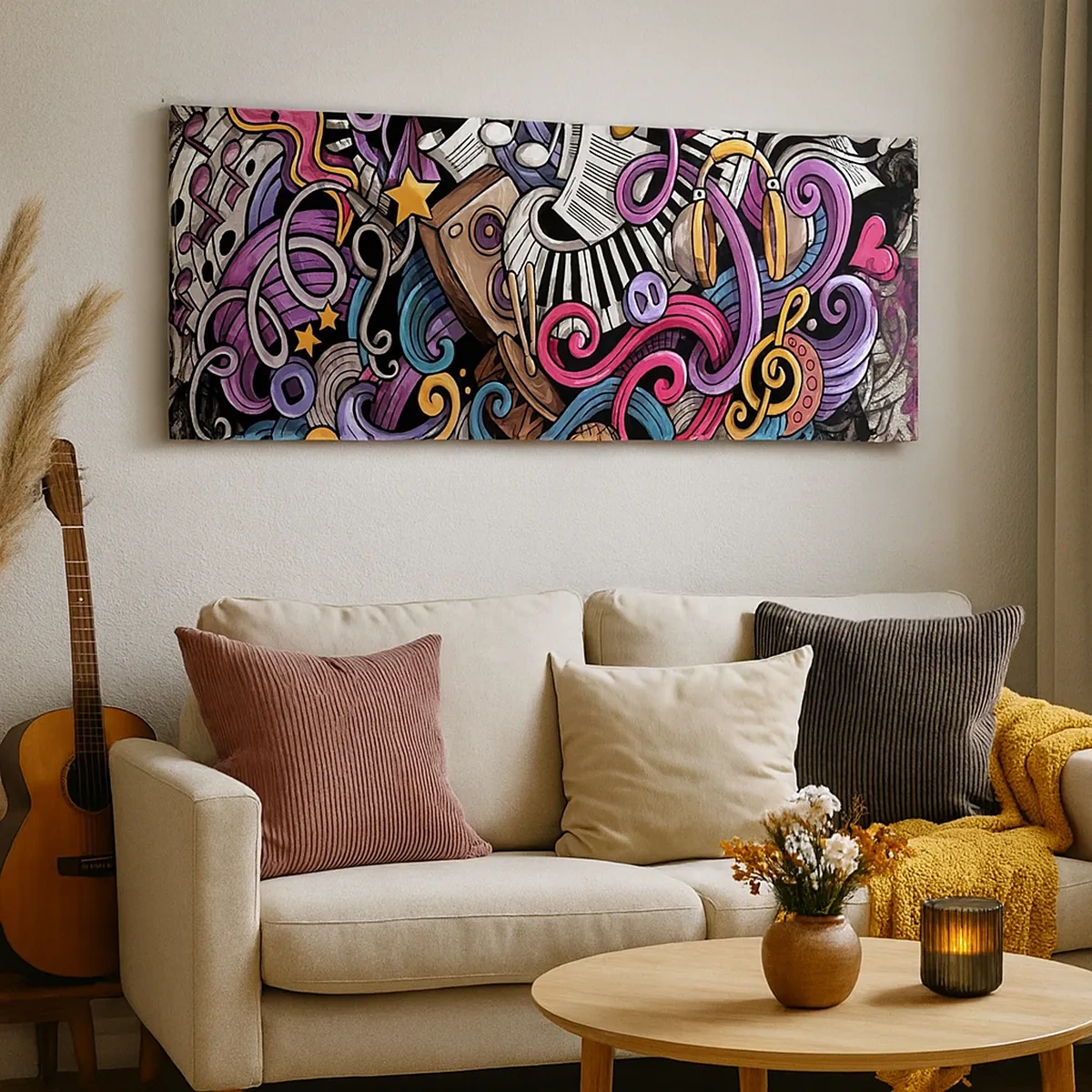 Cuadro sobre lienzo - Impresión de Imagen - Una melodía complicada - 30x30 cm