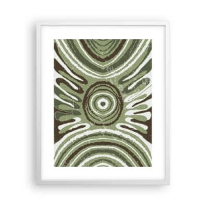 Póster en marco blanco - Explosión de emociones - 40x50 cm