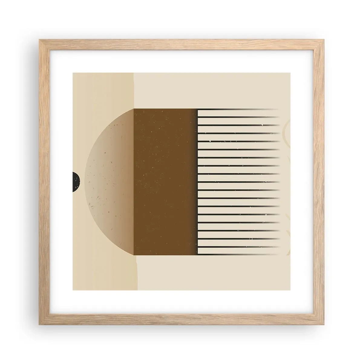 Póster en marco roble claro - Varios estados - 40x40 cm