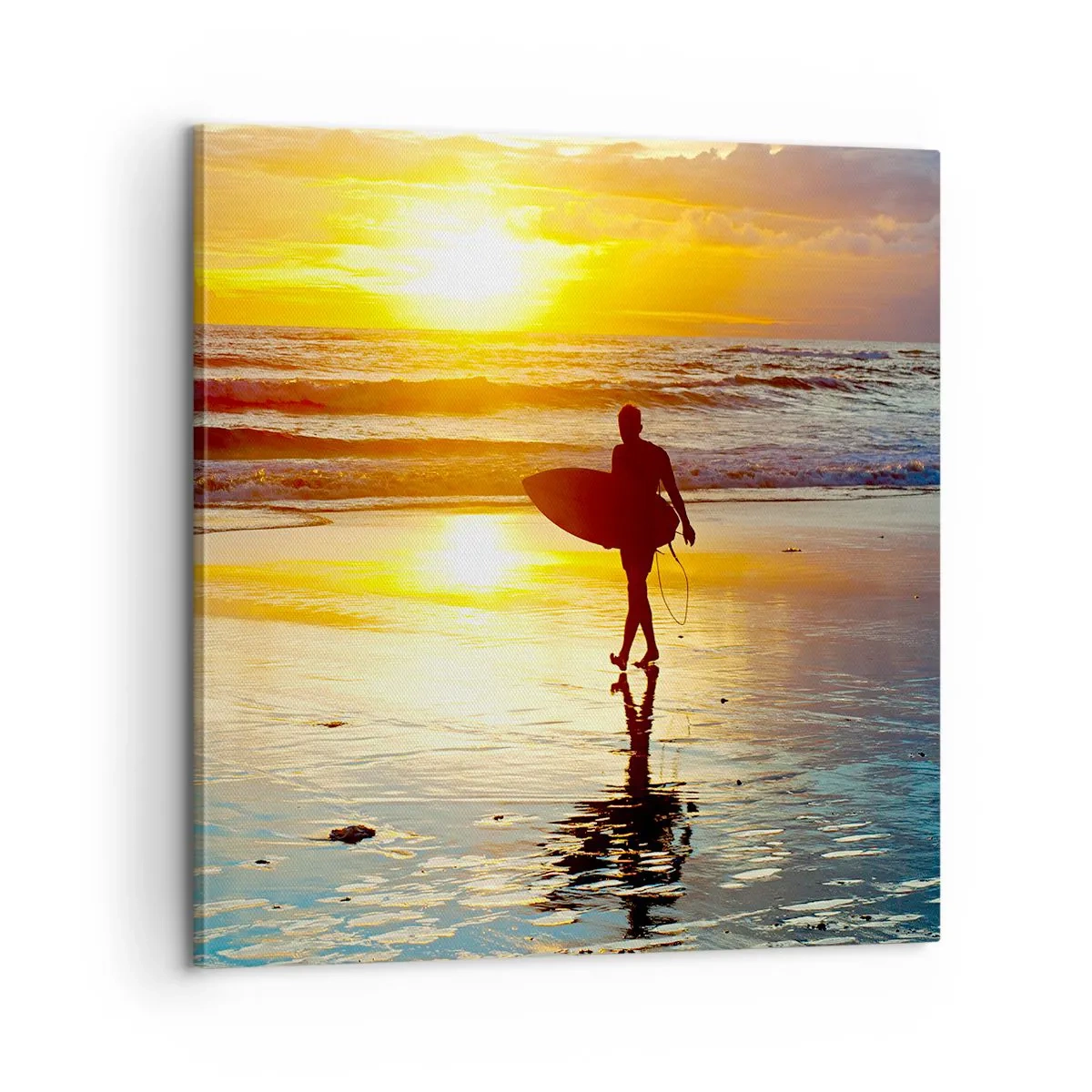 Cuadro sobre lienzo - Impresión de Imagen - El regreso del guerrero - 60x60 cm