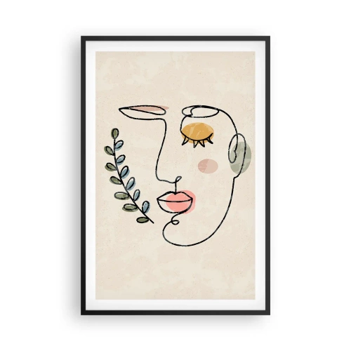 Póster en marco negro - Calma encontrada - 61x91 cm